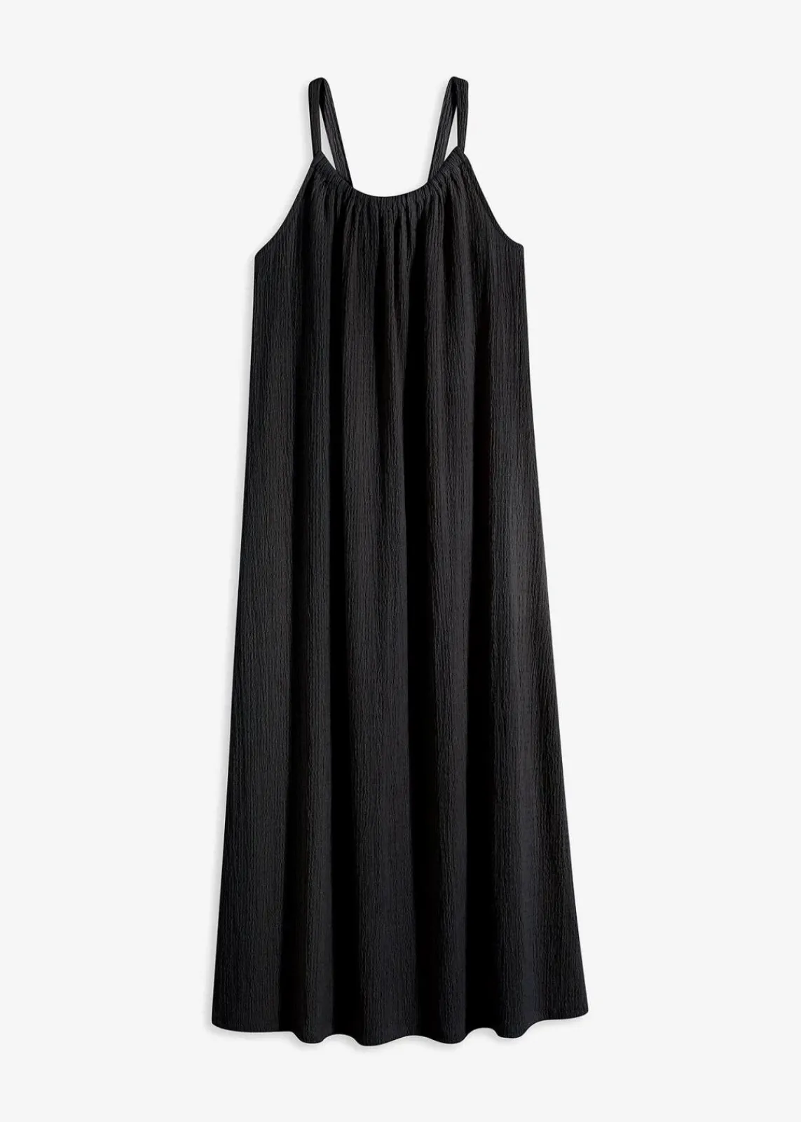 bonprix Bekleidung·Pullover & Strickjacken|Kleider^Trägerkleid aus leichtem Crêpe schwarz