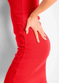 bonprix Basics|Kleider^Trägerkleid aus reiner Baumwolle (2er Pack) erdbeere+schwarz