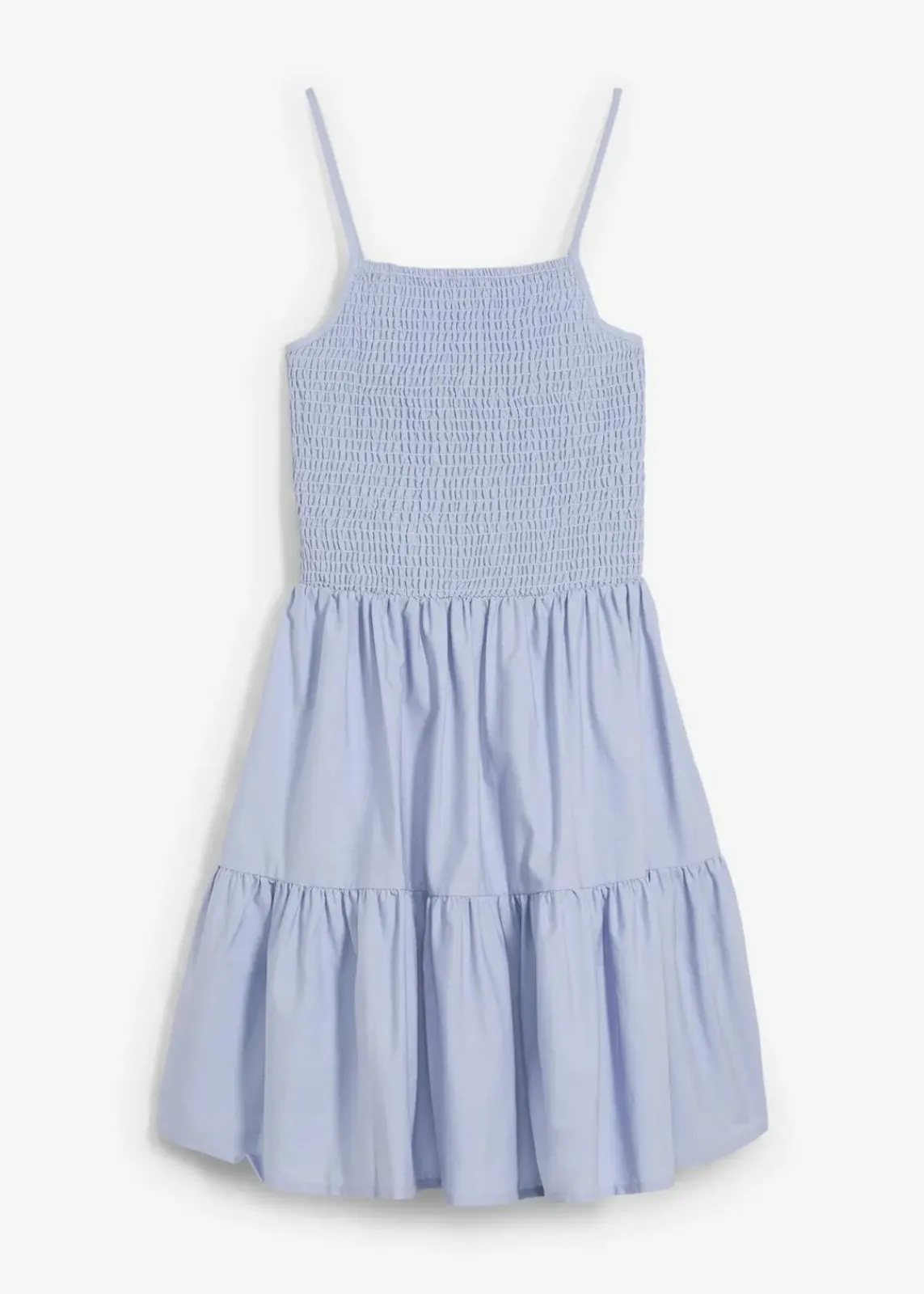 bonprix Nachhaltigere Materialien|Kleider^Trägerkleid aus reiner Bio-Baumwolle taubenblau