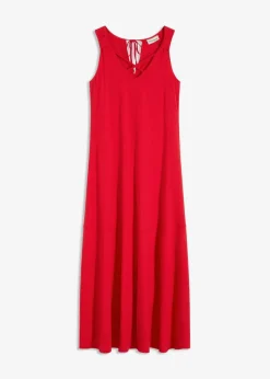 bonprix Kleider|Nachhaltigere Materialien^Trägerkleid aus reiner Bio-Baumwolle tiefrot