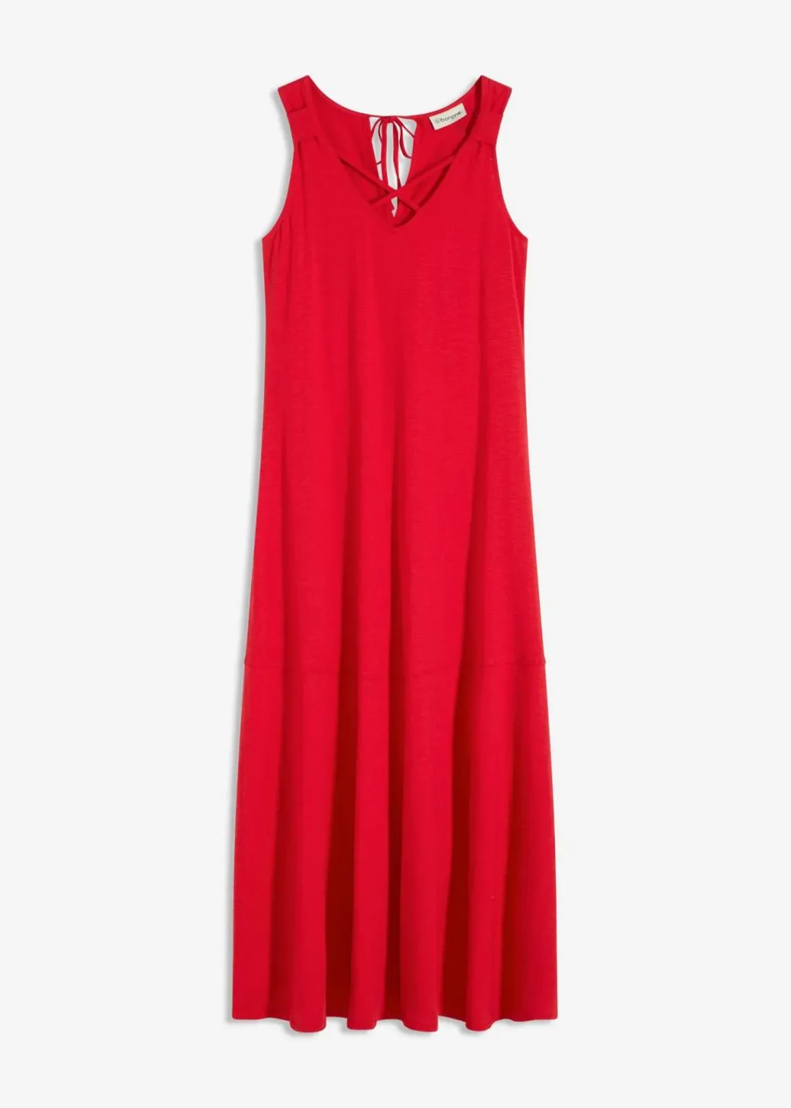 bonprix Kleider|Nachhaltigere Materialien^Trägerkleid aus reiner Bio-Baumwolle tiefrot