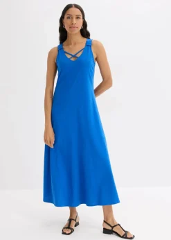 bonprix Bekleidung·Pullover & Strickjacken|Nachhaltigere Materialien^Trägerkleid aus reiner Bio-Baumwolle arktikblau