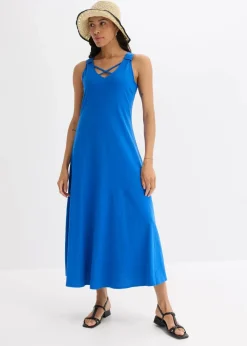 bonprix Bekleidung·Pullover & Strickjacken|Nachhaltigere Materialien^Trägerkleid aus reiner Bio-Baumwolle arktikblau