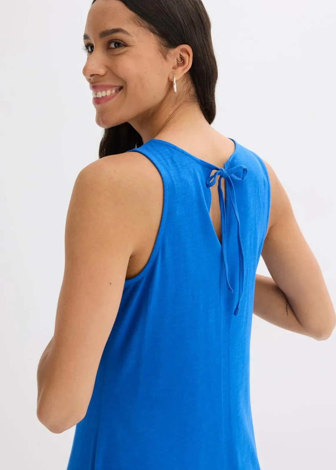 bonprix Bekleidung·Pullover & Strickjacken|Nachhaltigere Materialien^Trägerkleid aus reiner Bio-Baumwolle arktikblau