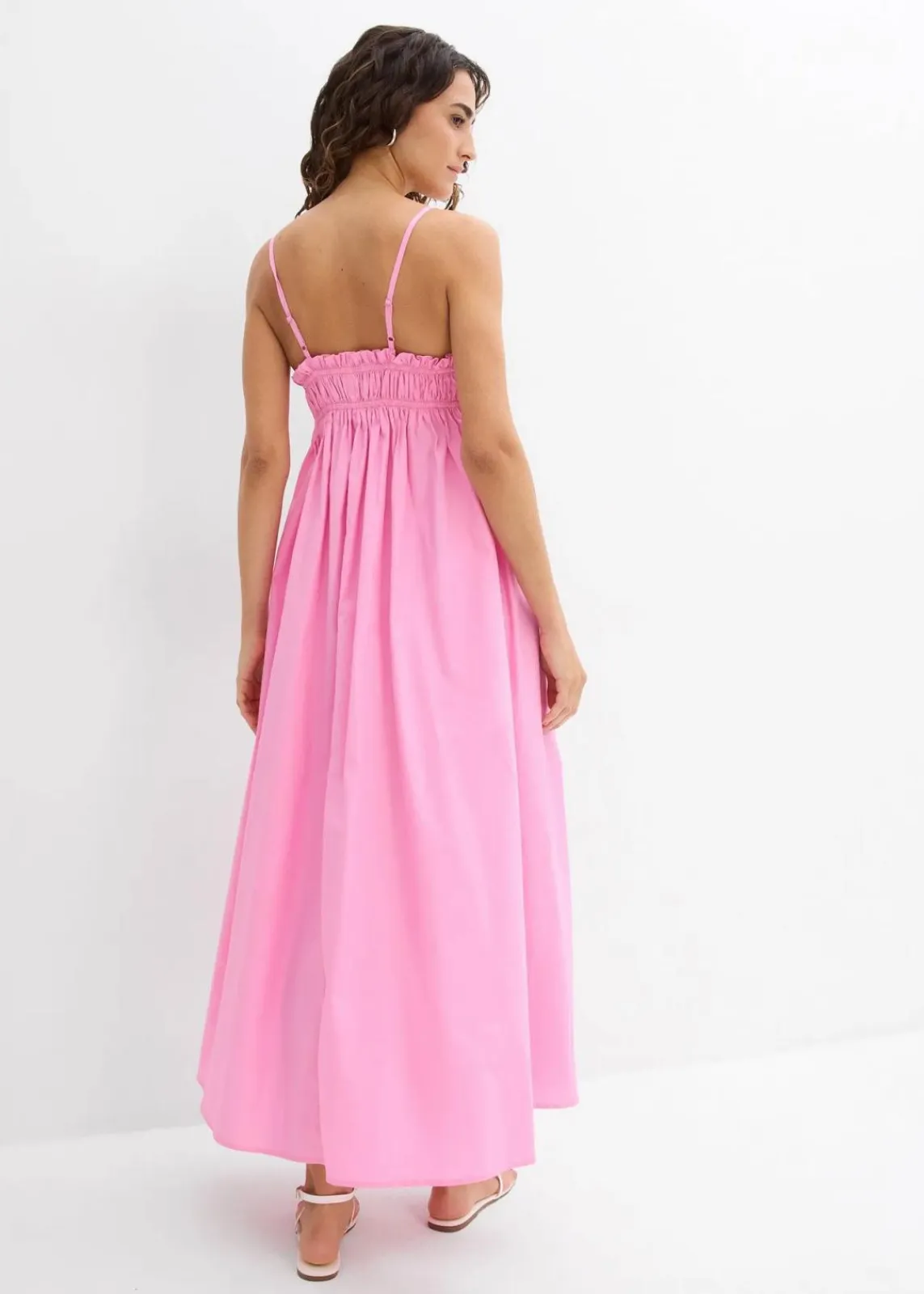 bonprix Bekleidung·Pullover & Strickjacken|Kleider^Trägerkleid aus reiner Bio-Baumwolle rosa
