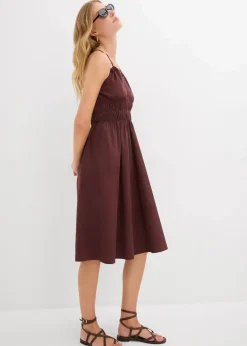 bonprix Kleider|Bekleidung·Pullover & Strickjacken^Trägerkleid aus reiner Bio-Baumwolle terrabraun