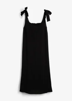 bonprix Bekleidung·Pullover & Strickjacken|Kleider^Trägerkleid aus weichem Musselin schwarz