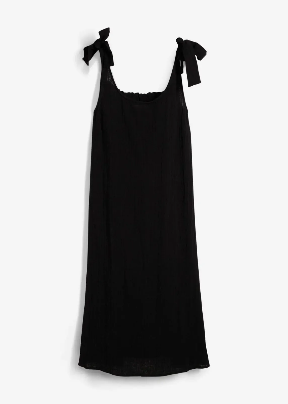 bonprix Bekleidung·Pullover & Strickjacken|Kleider^Trägerkleid aus weichem Musselin schwarz
