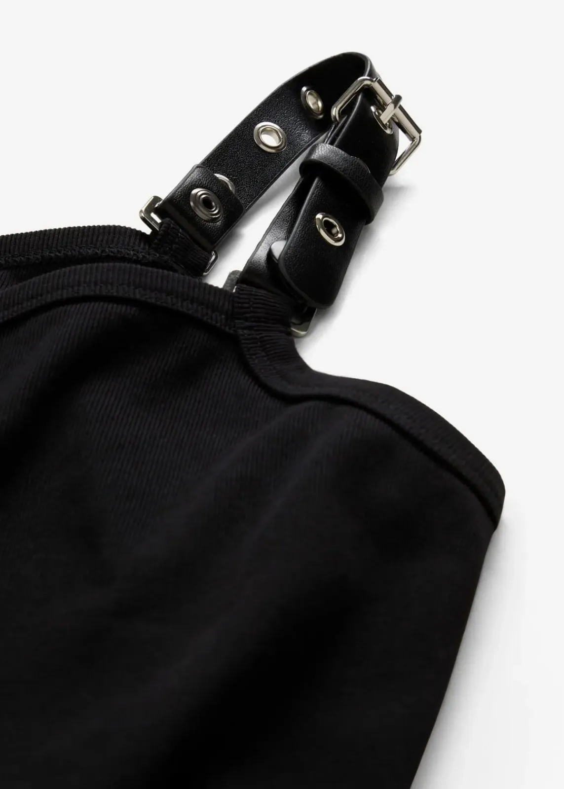 bonprix Kleider^Trägerkleid mit Kontrastsaum schwarz