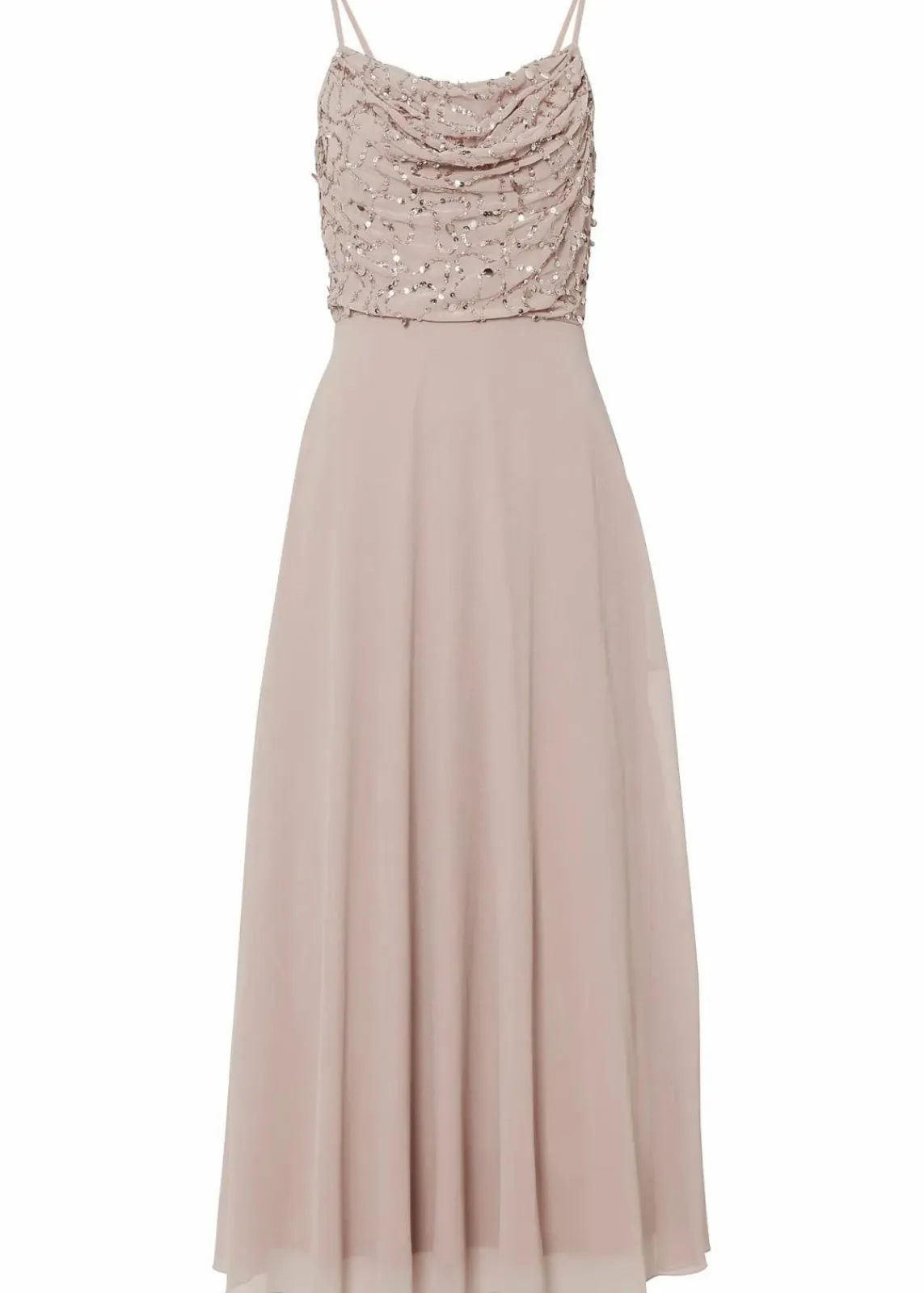 bonprix Kleider|Festliche Mode^Trägerkleid mit Paillettenstickerei hellrosa