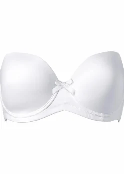 bonprix Wäsche·Basics|Wäsche·Große Cups D-H^Trägerloser BH mit Bügel weiß