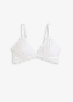 bonprix Nachhaltigere Materialien|Dessous^Triangel-BH ohne Bügel weiß