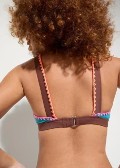 bonprix Nachhaltigere Materialien|Bikinis^Triangel-Bikini (2-tlg.Set) petrol/braun