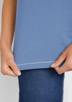 bonprix Shirts & Tops^T-Shirt jeansblau bedruckt