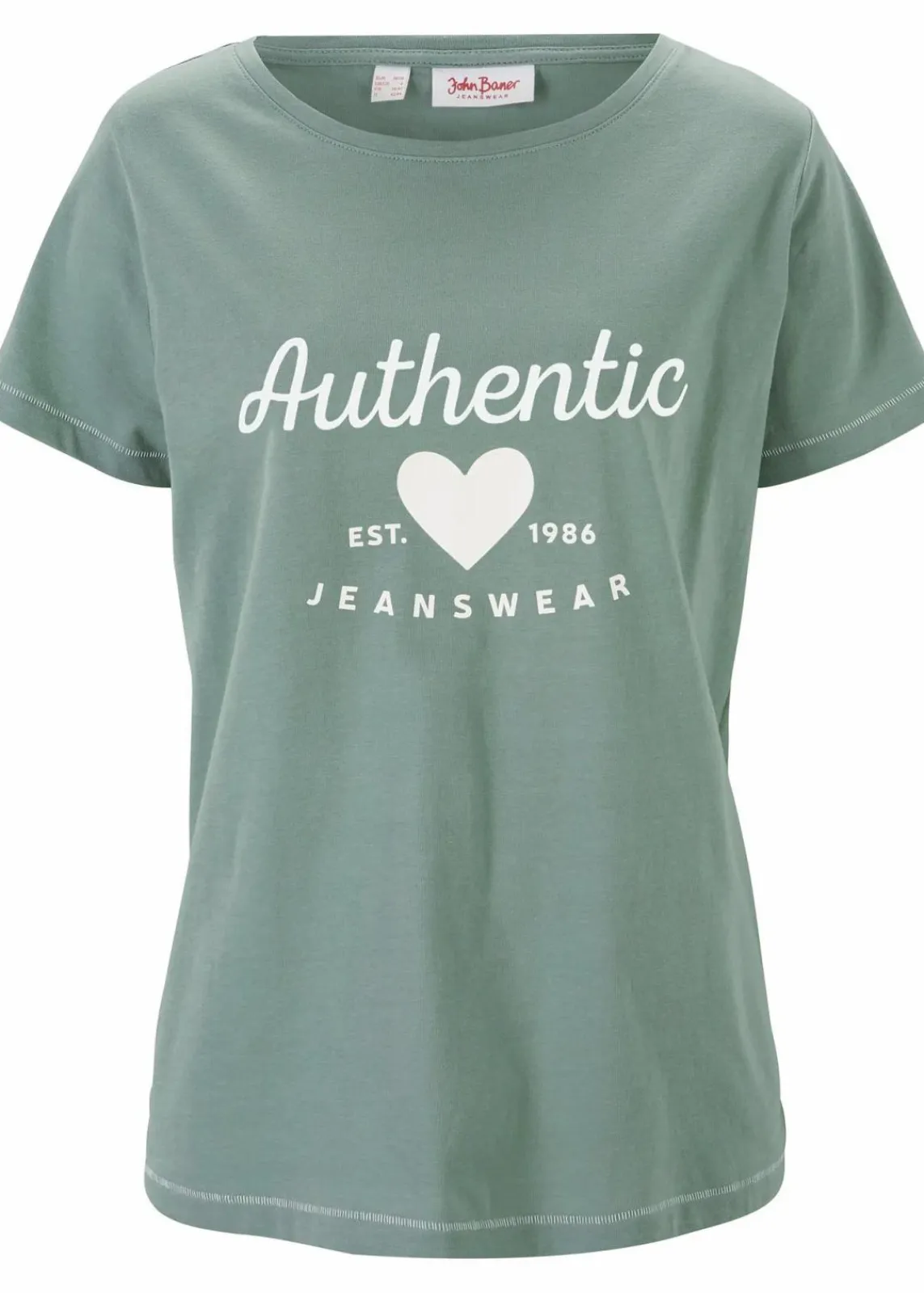 bonprix Shirts & Tops^T-Shirt rauchgrün bedruckt