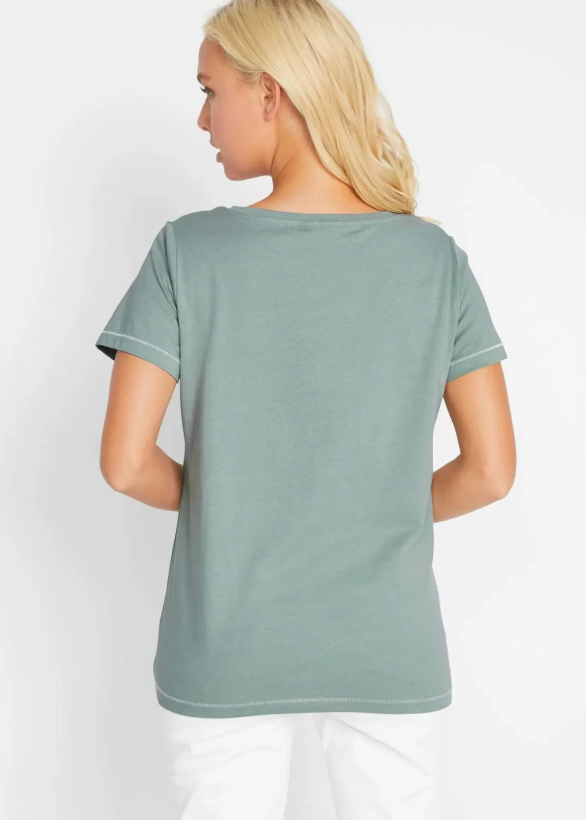 bonprix Shirts & Tops^T-Shirt rauchgrün bedruckt
