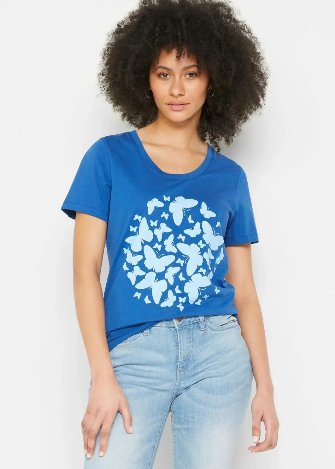 bonprix Shirts & Tops^T-Shirt königsblau bedruckt
