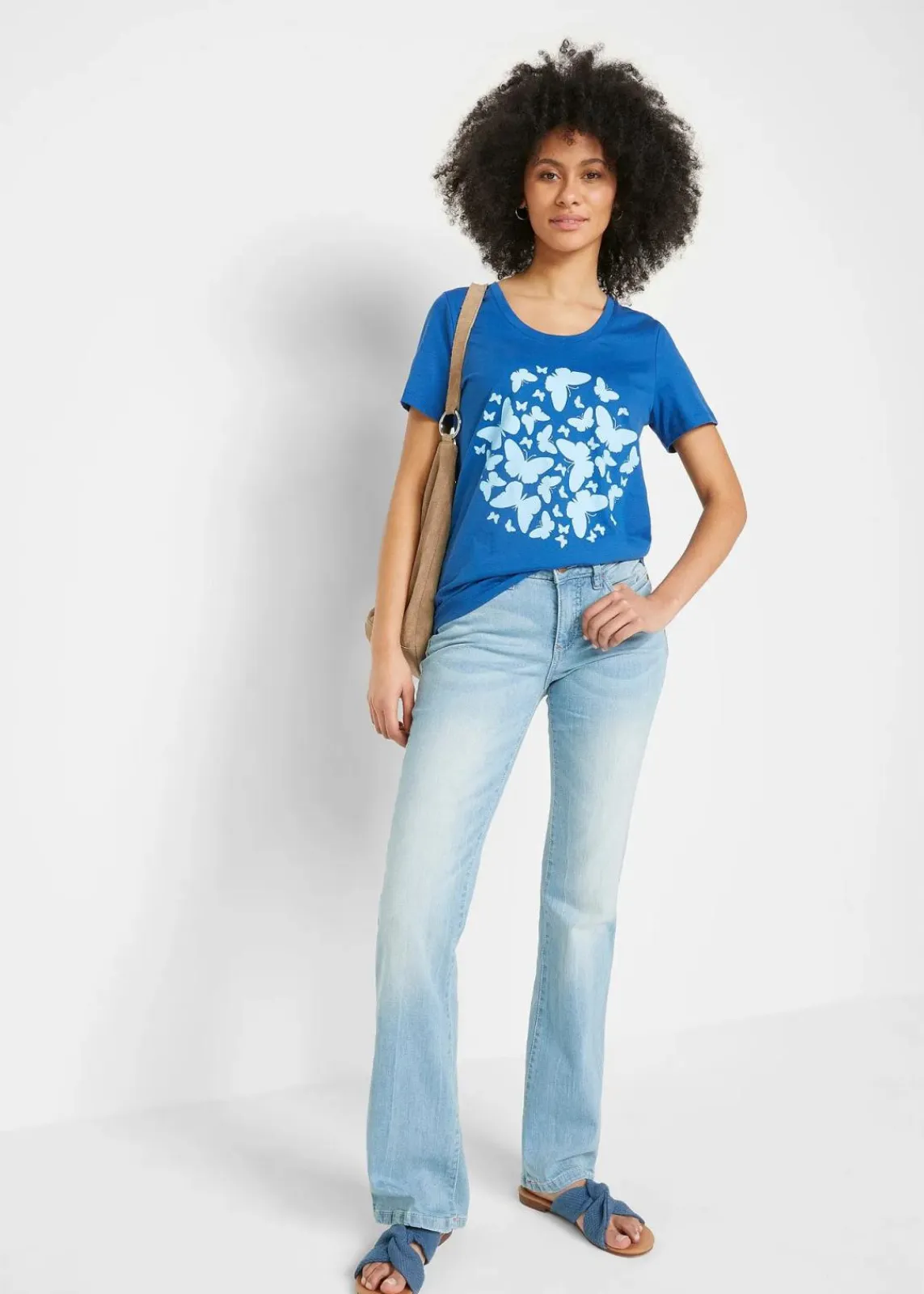bonprix Shirts & Tops^T-Shirt königsblau bedruckt