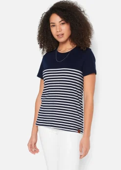 bonprix Shirts & Tops|Nachhaltigere Materialien^T-Shirt dunkelblau gestreift