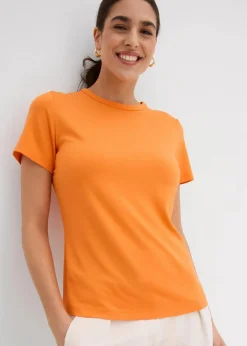 bonprix Bekleidung·Röcke|Basics^T-Shirt aus fließender Viskose orange