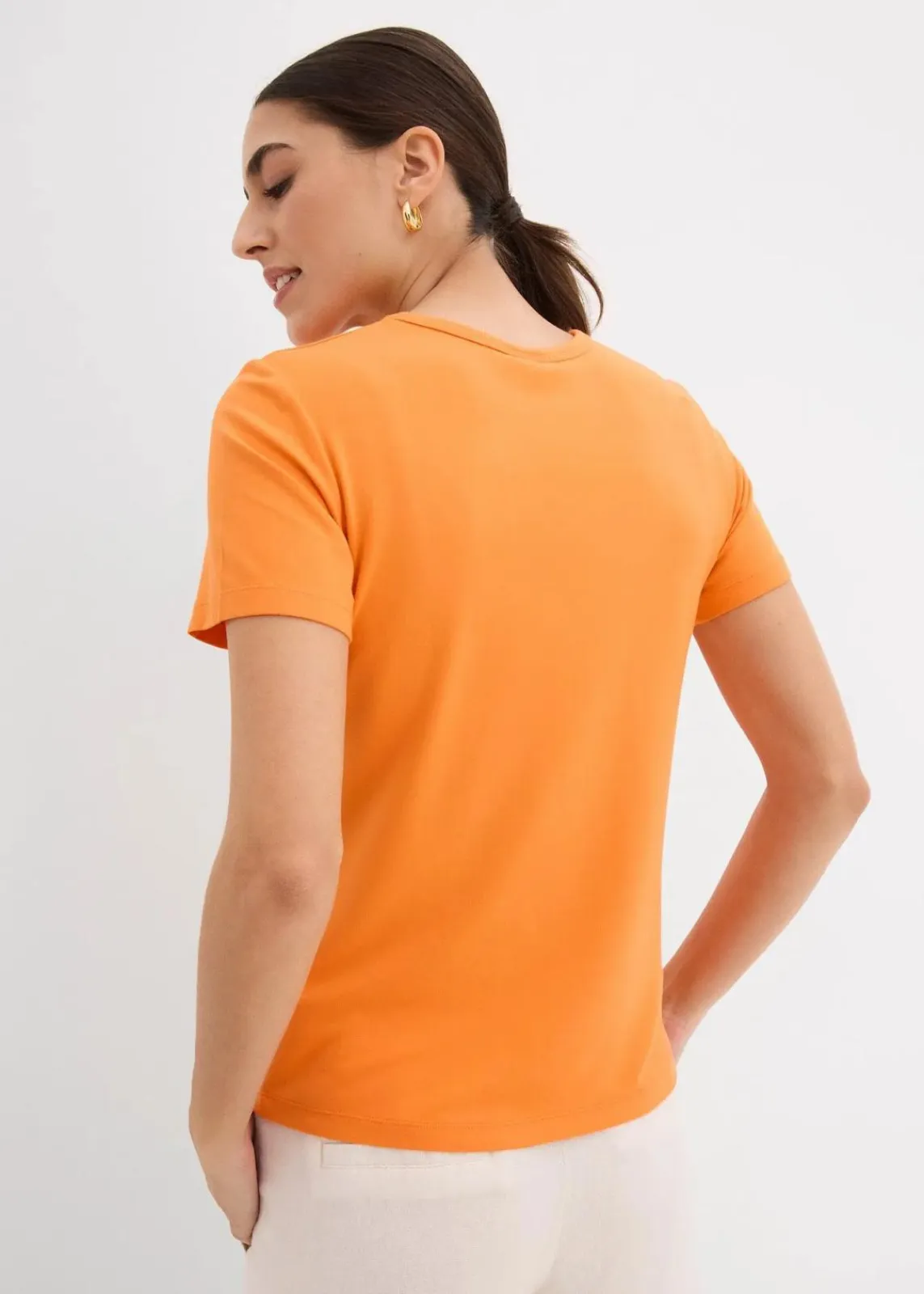 bonprix Bekleidung·Röcke|Basics^T-Shirt aus fließender Viskose orange