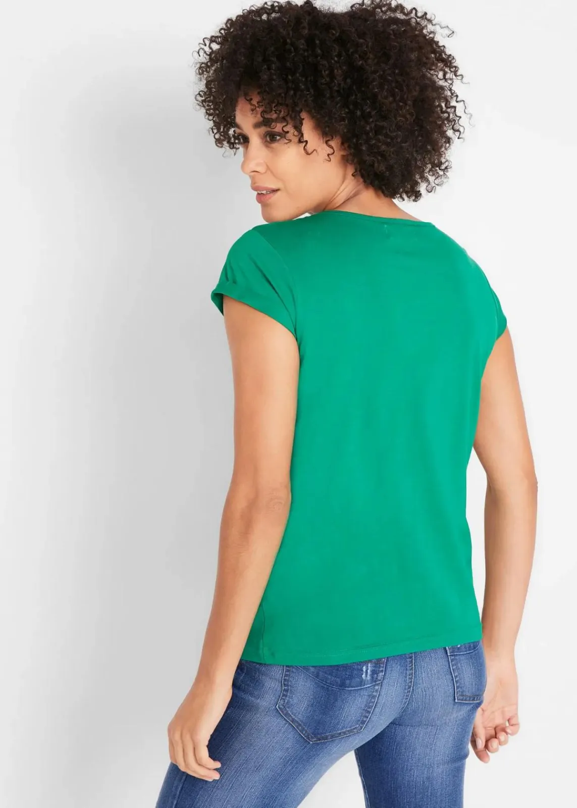 bonprix Shirts & Tops|Basics^T-Shirt aus reiner Baumwolle minzegrün