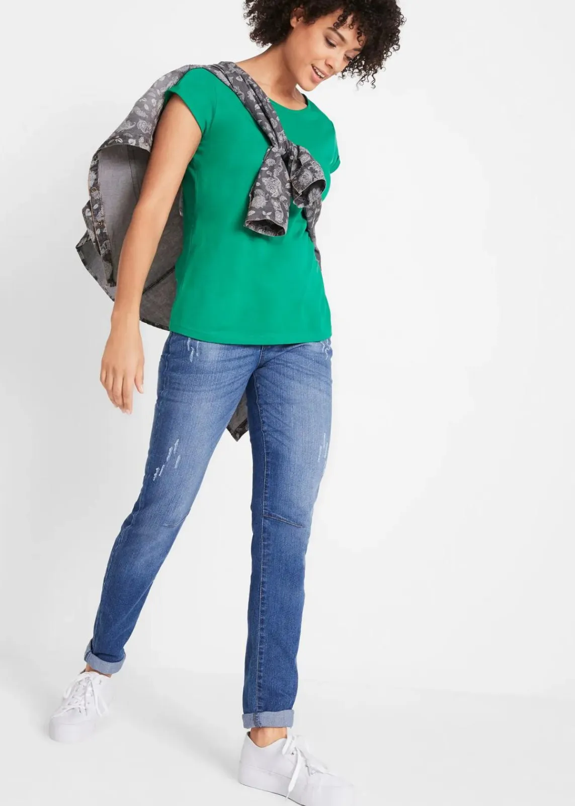 bonprix Shirts & Tops|Basics^T-Shirt aus reiner Baumwolle minzegrün