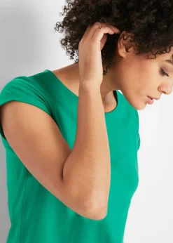 bonprix Shirts & Tops|Basics^T-Shirt aus reiner Baumwolle minzegrün