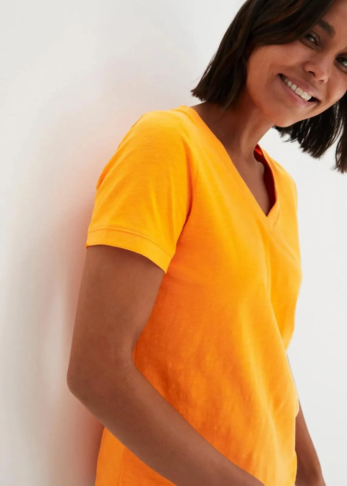 bonprix Shirts & Tops|Basics^T-Shirt aus reiner Baumwolle kürbisorange