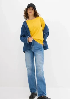 bonprix Nachhaltigere Materialien|Shirts & Tops^T-Shirt aus reiner Baumwolle safrangelb
