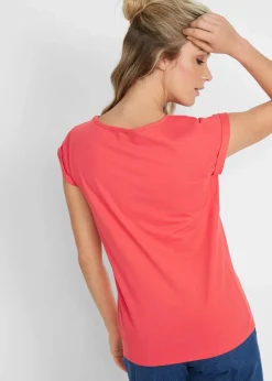 bonprix Shirts & Tops|Basics^T-Shirt aus reiner Baumwolle hummer