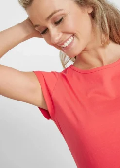 bonprix Shirts & Tops|Basics^T-Shirt aus reiner Baumwolle hummer