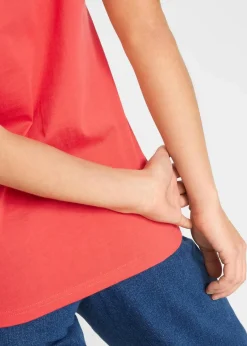 bonprix Shirts & Tops|Basics^T-Shirt aus reiner Baumwolle hummer