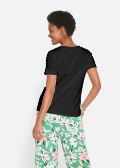 bonprix Bekleidung·Röcke|Basics^T-Shirt aus reiner Baumwolle schwarz