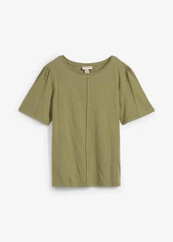 bonprix Shirts & Tops|Nachhaltigere Materialien^T-Shirt aus reiner Baumwolle oliv