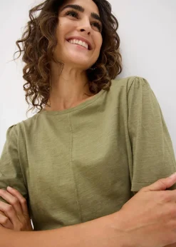 bonprix Shirts & Tops|Nachhaltigere Materialien^T-Shirt aus reiner Baumwolle oliv