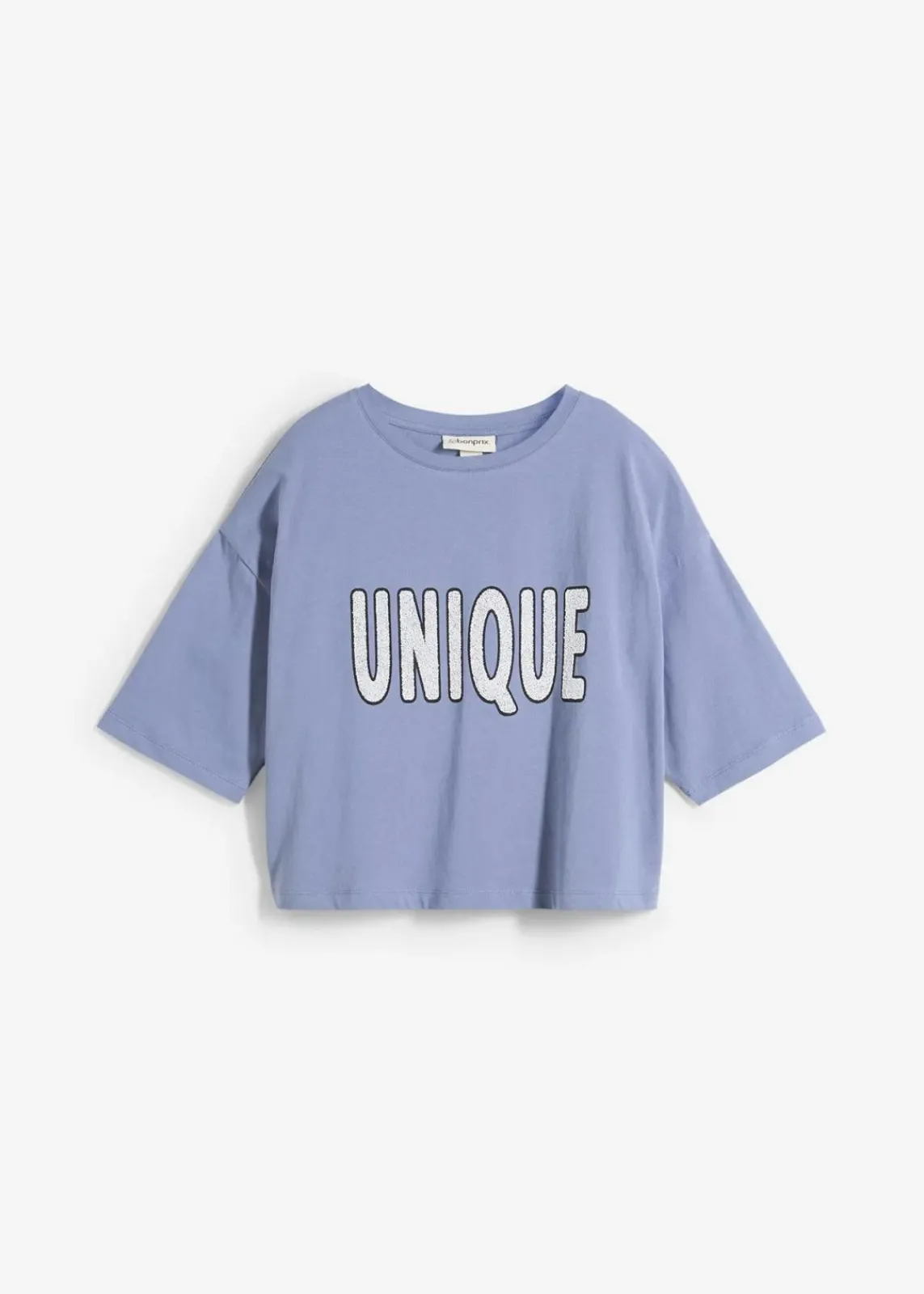 bonprix Shirts & Tops^T-Shirt aus reiner Baumwolle blau/weiß bedruckt