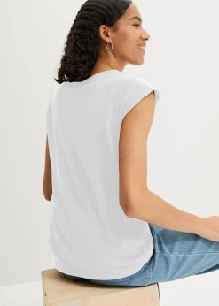 bonprix Shirts & Tops|Basics^T-Shirt aus reiner Baumwolle weiß