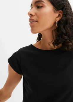 bonprix Bekleidung·Röcke|Basics^T-Shirt aus reiner Baumwolle schwarz