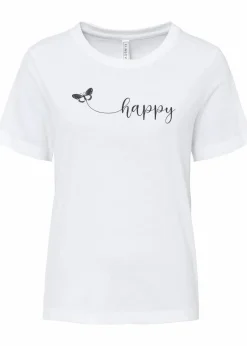 bonprix Shirts & Tops^T-Shirt aus reiner Baumwolle weiß