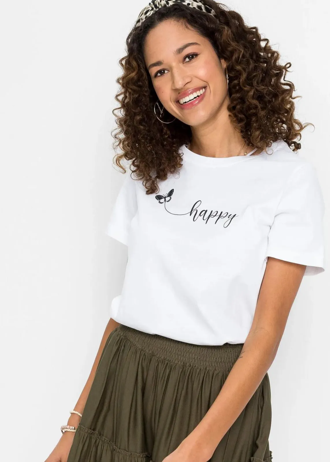 bonprix Shirts & Tops^T-Shirt aus reiner Baumwolle weiß