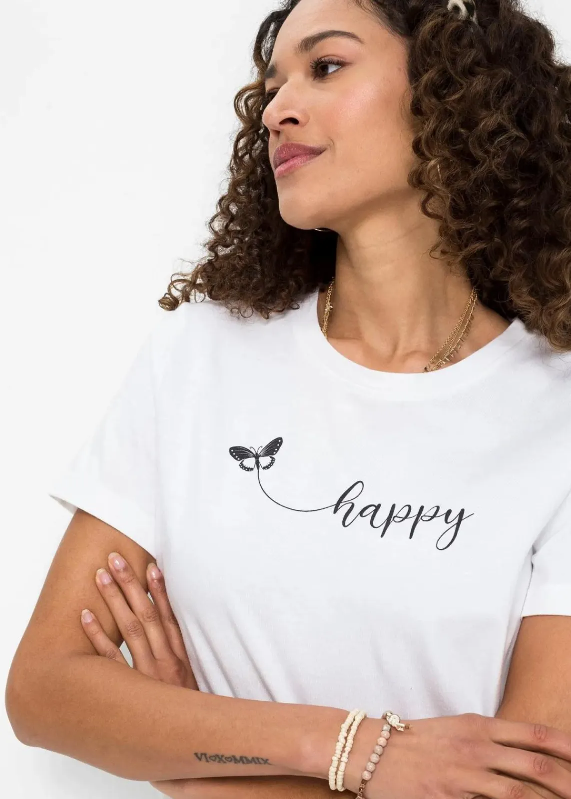 bonprix Shirts & Tops^T-Shirt aus reiner Baumwolle weiß