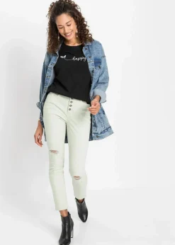 bonprix Shirts & Tops^T-Shirt aus reiner Baumwolle schwarz