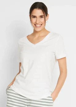 bonprix Shirts & Tops|Basics^T-Shirt aus reiner Baumwolle weiß
