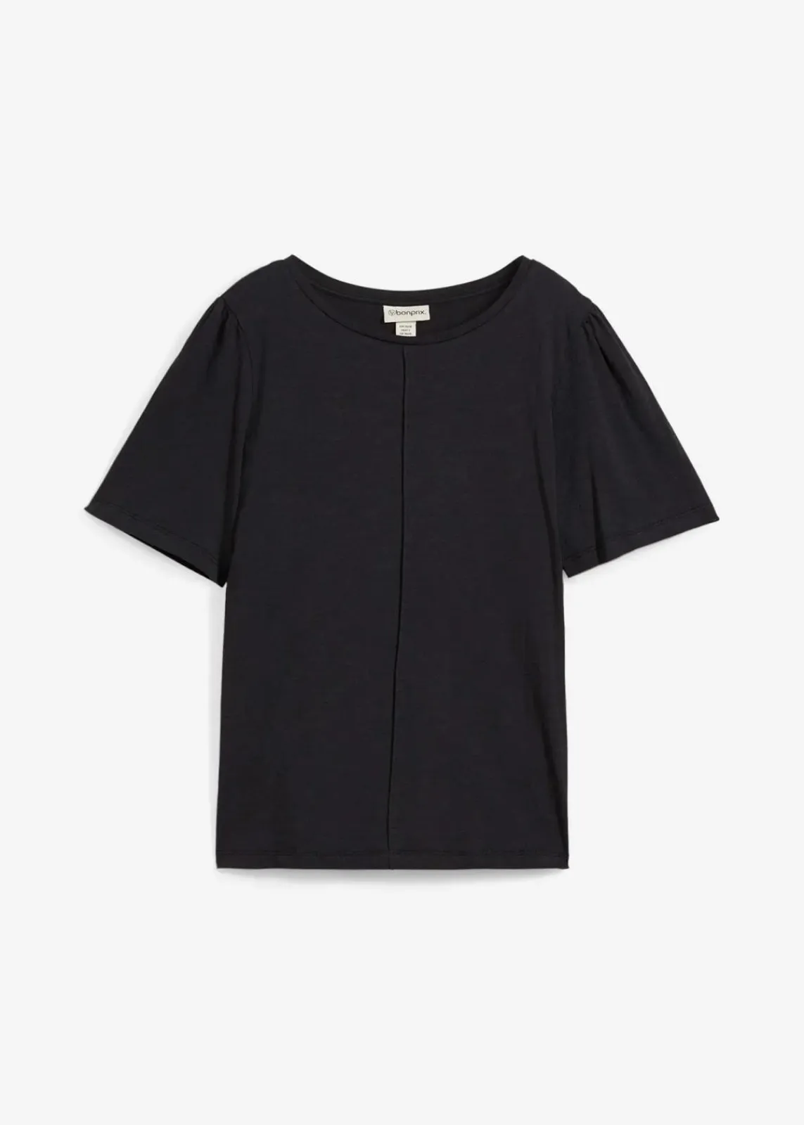 bonprix Nachhaltigere Materialien|Shirts & Tops^T-Shirt aus reiner Baumwolle schwarz