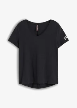 bonprix Shirts & Tops^T-Shirt aus reiner Baumwolle schwarz