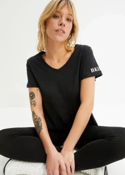 bonprix Shirts & Tops^T-Shirt aus reiner Baumwolle schwarz