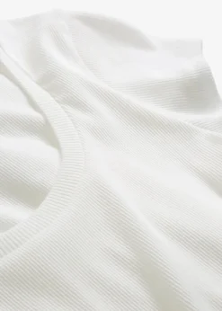 bonprix Basics|Shirts & Tops^T-Shirt aus reiner Bio-Baumwolle wollweiß