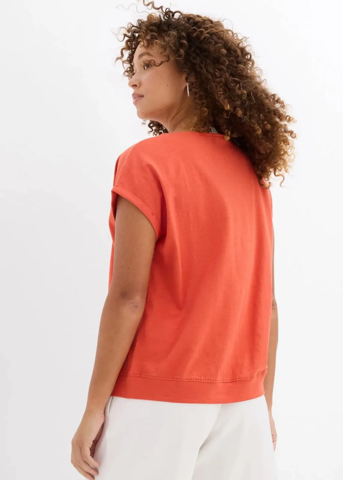 bonprix Nachhaltigere Materialien|Shirts & Tops^T-Shirt aus reiner Bio-Baumwolle (2er Pack) schwarz/zimtrot