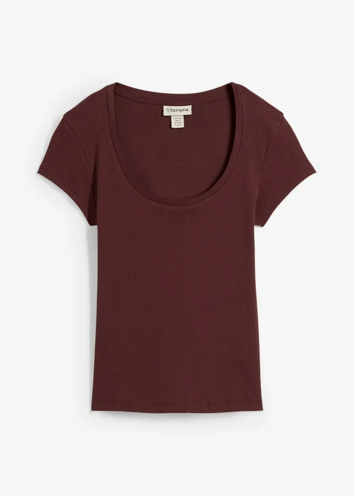 bonprix Nachhaltigere Materialien|Shirts & Tops^T-Shirt aus reiner Bio-Baumwolle terrabraun